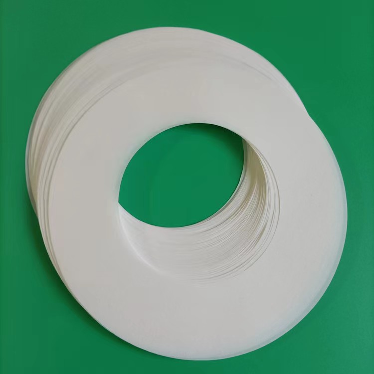 生产批发双面离型纸垫片白色120g格拉辛纸双面胶防粘隔离圆形垫圈