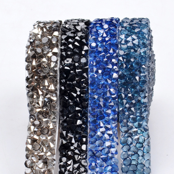 工厂批发烫钻树脂钻单尖底钻 水钻背热熔胶长条花边服装烫条装饰