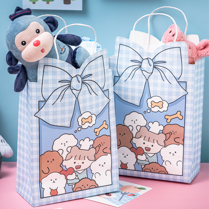 六一儿童节礼物手提袋可爱卡通创意方形零食包装袋礼品伴手礼袋子