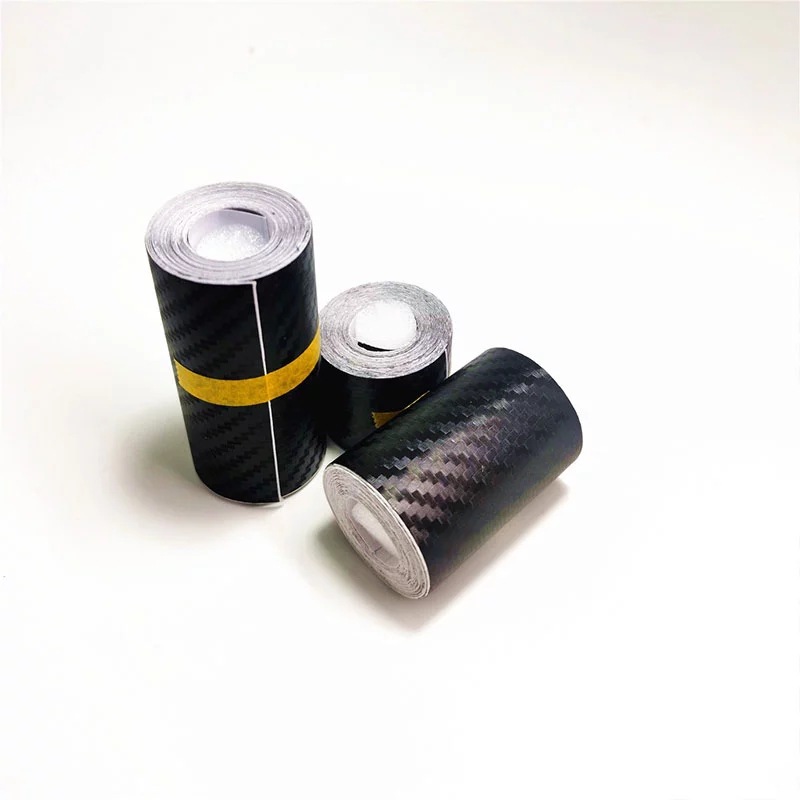 车身划痕遮挡碳纤维贴纸 创意通用防水晒  黑色3D立体胶带批发