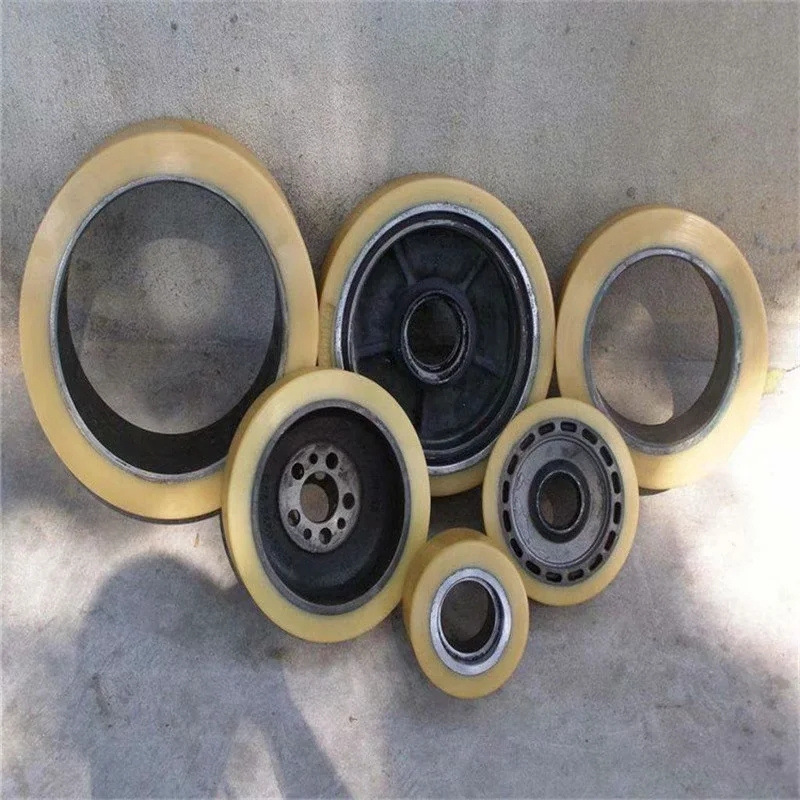 厂家生产浇注聚氨酯包胶轮 聚氨酯轴承包胶滚轮 pu聚氨酯挂胶轮子