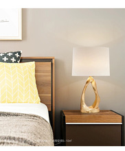北欧美式创意金色客厅台灯艺术床头卧室酒店客房样板房设计师台灯
