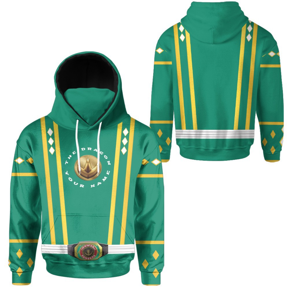 欧美尺码男女卫衣2023电力别动队 黄色游侠 武士战斗3d印花连帽衫