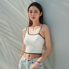 夏季新款女短款美背性感内衣辣妹外穿时尚吊带上衣内搭一片式裹胸