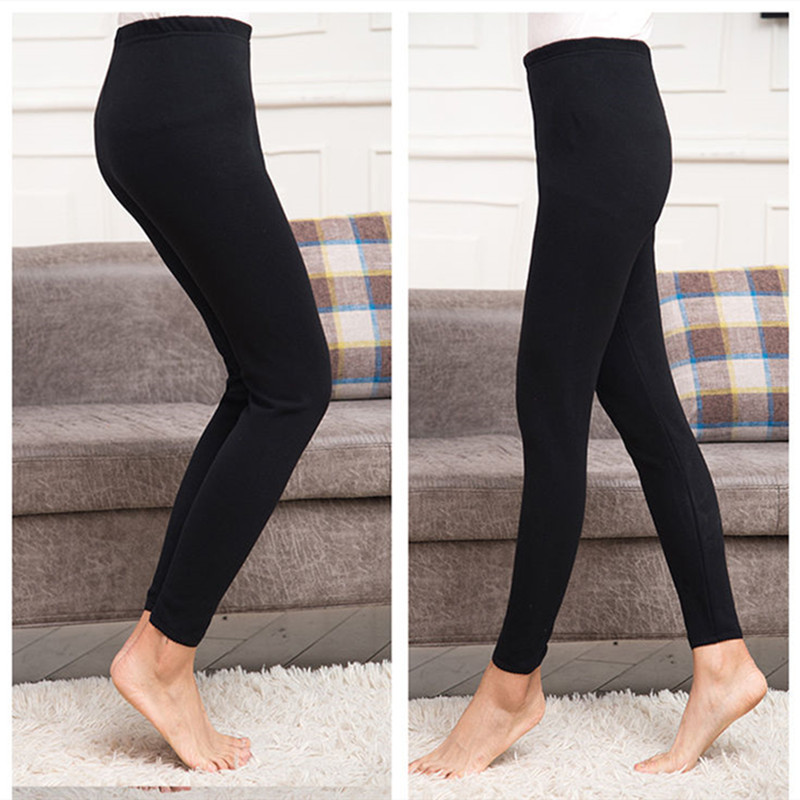 秋冬保暖裤女中老年女装加绒加厚打底裤女高腰秋裤女士棉毛裤绒裤