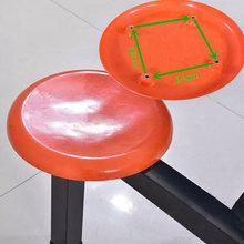 玻璃钢凳子面板凳面圆形凳子盖板坐面钢筋凳八孔家用塑料圆板凳面
