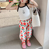 2022 Summer wear girl new pattern Children's clothing children Korean Edition Mosquito control Children leisure time trousers baby trousers