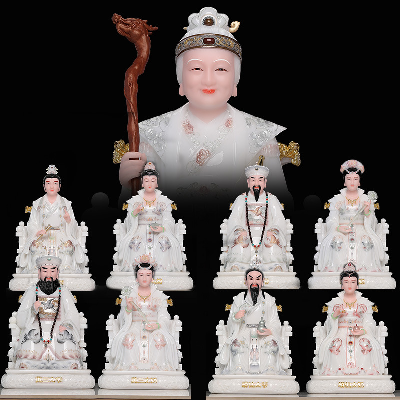 汉白玉胡三太爷太奶神像东北四大家族像黄家常蟒太爷太奶供奉摆件