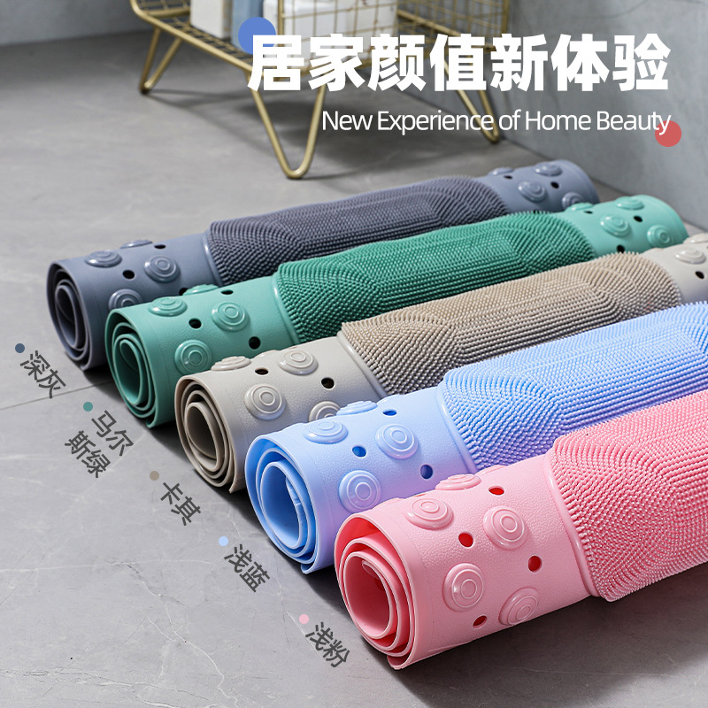 Home Shower Toilet Floor Mat Toilet Falling-Resistant Mat Bathtub Massage Mat Bathroom Non-Slip Bathroom Anti-Slip Mats