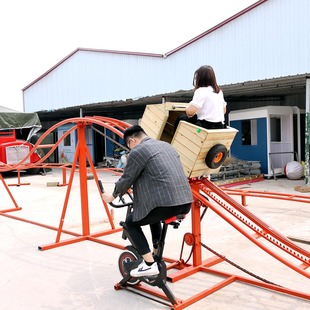 网红坑爹过山车亲子互动无动力景区轨道小火车玩具广场引流道具