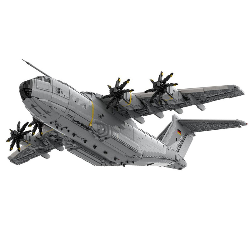 跨境热卖moc156206空客飞机a400m atlas不带动力兼容乐高积木玩具