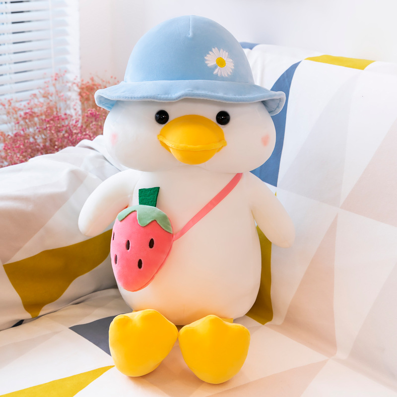 Cross-Border Cute School Duck Doll Plush Toys Prize Claw Doll Doll Activity Gift Wholesale Pillow for Girl