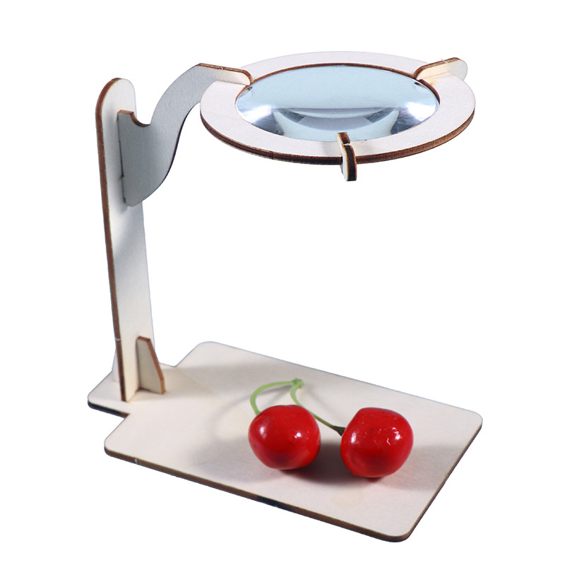 学生diy 创意拼装玩具科技小制作科学实验自制放大镜手工材料包