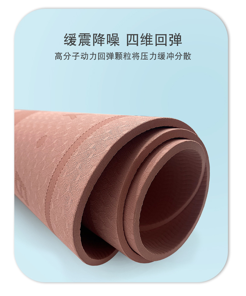 跳绳垫子静音减震垫家用室内健身跳绳舞运动缓冲静音tpe瑜伽地垫