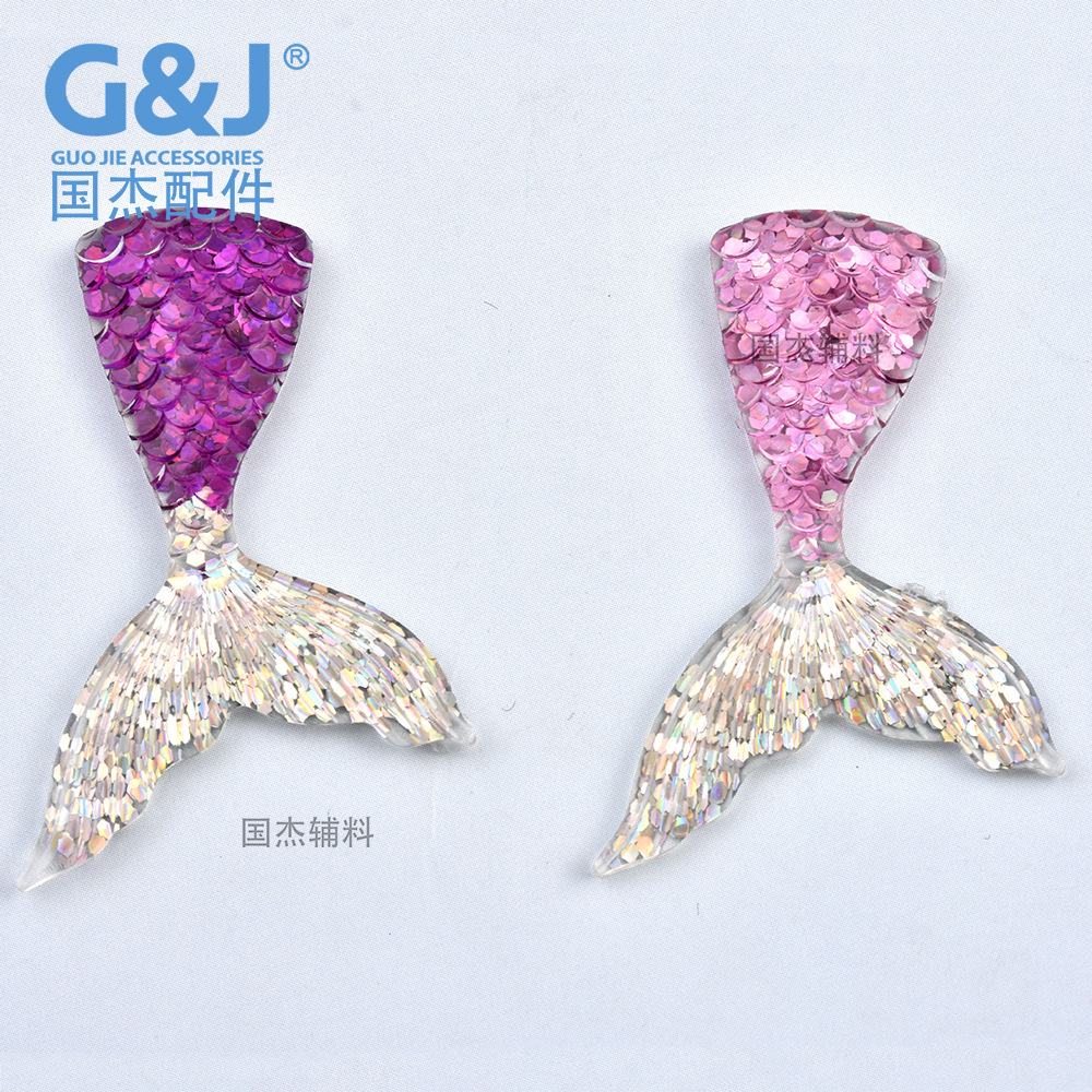 Ornament Accessories Resin Fish Tail Accessories Mermaid Tail DIY Accessories Cream Glue Epoxy Phone Case Decorations