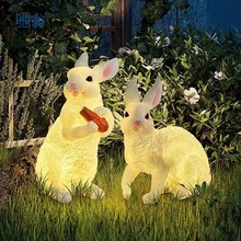 XtB太阳能兔子灯户外动物灯防水设计led草坪灯园林造型灯景观庭院