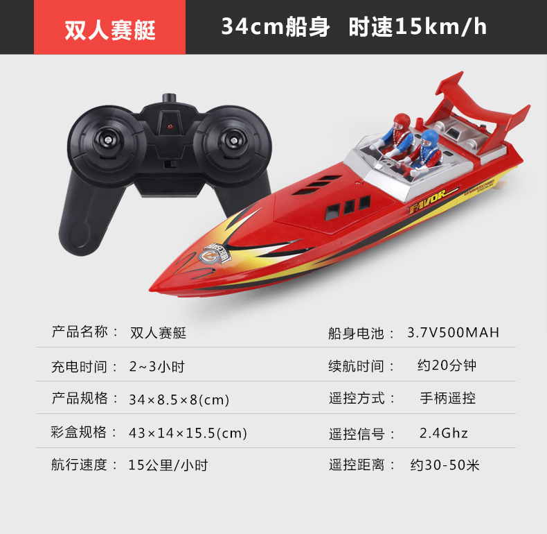 Cross-Border Super Large Remote-Control Ship High-Speed Speedboat Waterproof Wireless Electric Rowing Yacht Model Boy Water Toy Boat