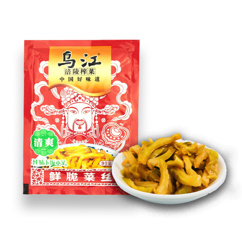 乌江涪陵榨菜鲜脆菜丝80g70g下饭菜咸菜清淡清爽开味佐餐小菜
