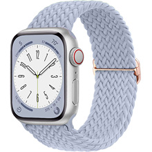 适用苹果手表S8/ultraapple watchS6/7/5/4/3可调节编织滑扣表带