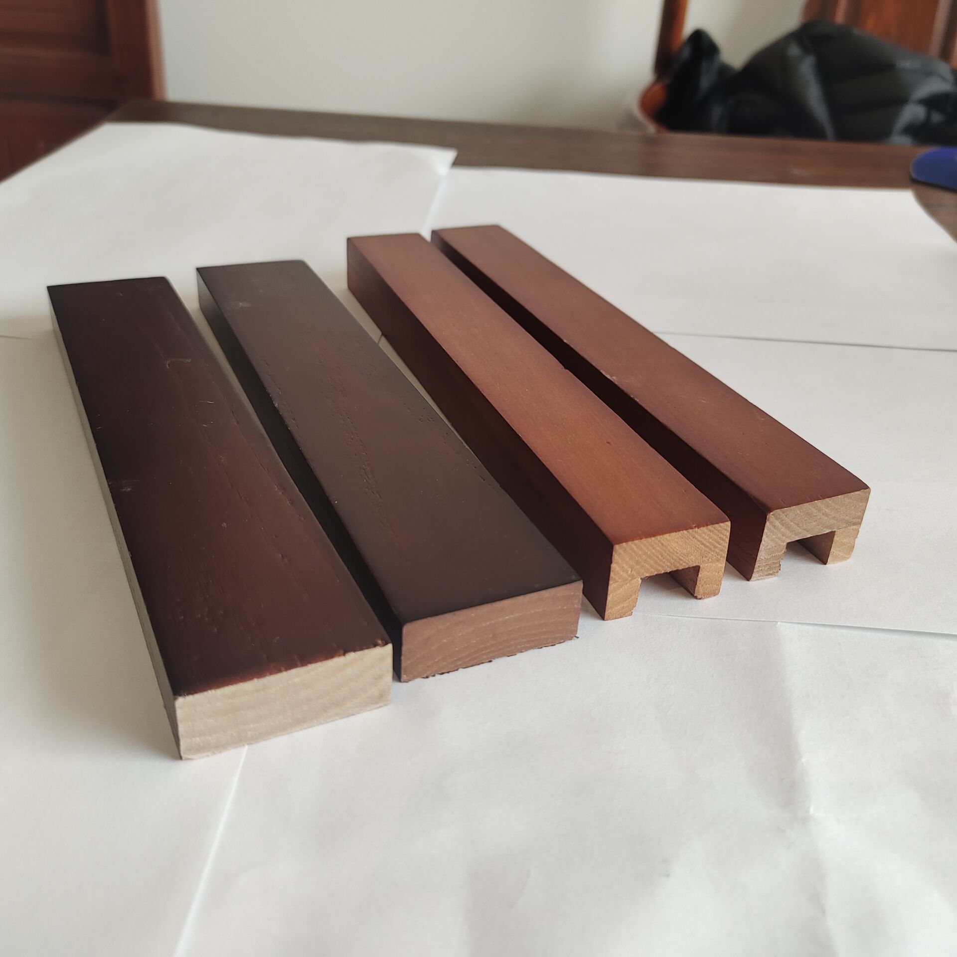 缅甸柚木实木线条装饰客厅电视背景墙边框条中式背景墙欧式衣柜线