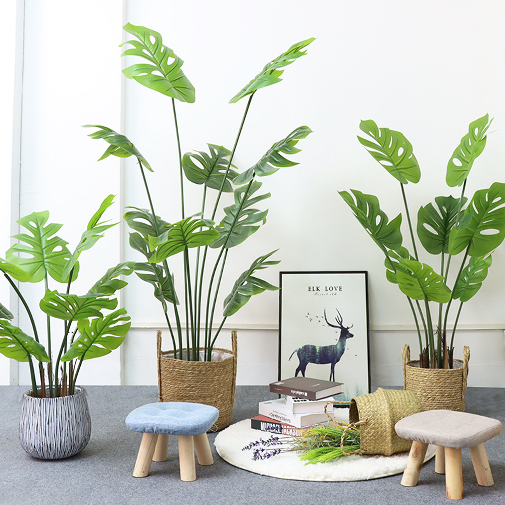 北欧风大型仿真植物龟背盆栽摆件家居客厅落地假树假绿植装饰盆景