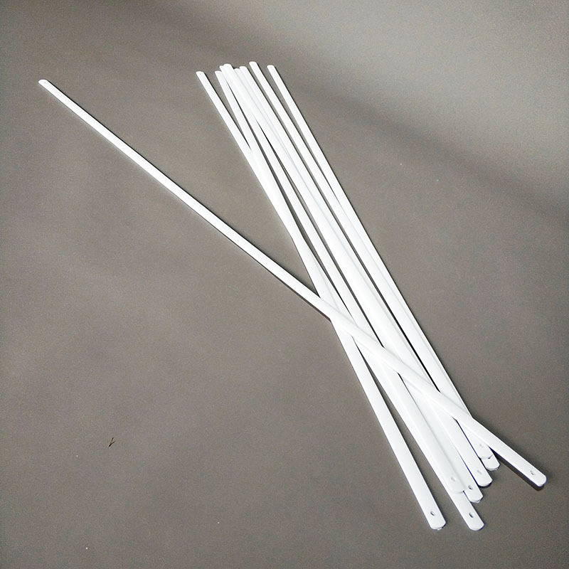 pvc扁条 白色实心扁条u弓形顶棚支架婴儿篮床车配件pvc塑料条