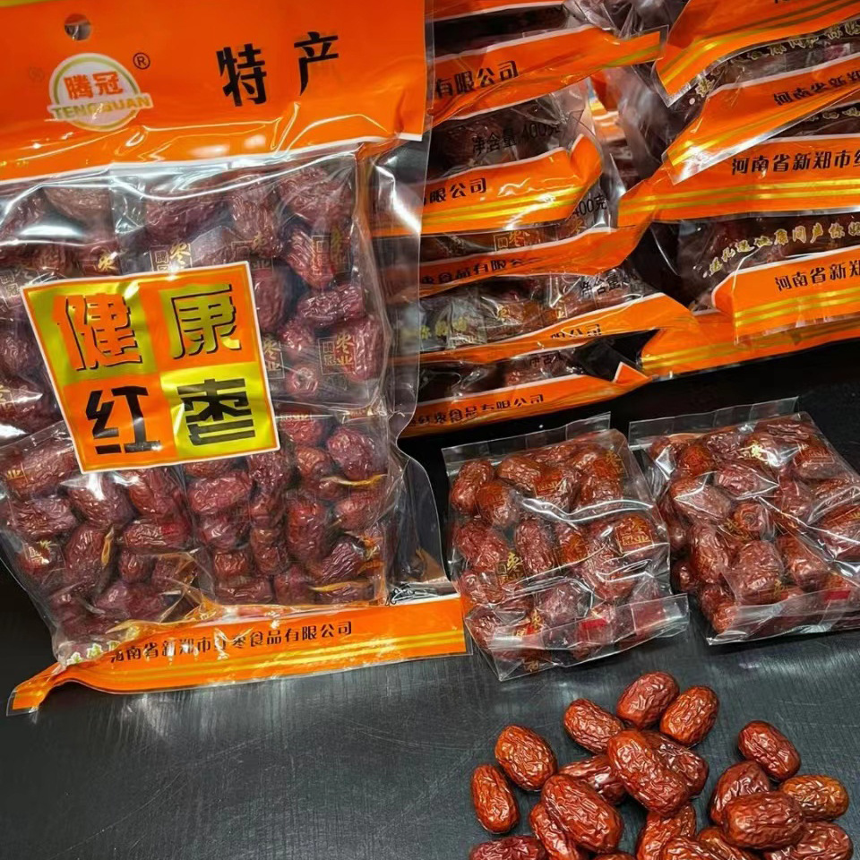 干货批发400g/包新疆红枣袋装大枣 全国一件代发供应商超若羌灰枣
