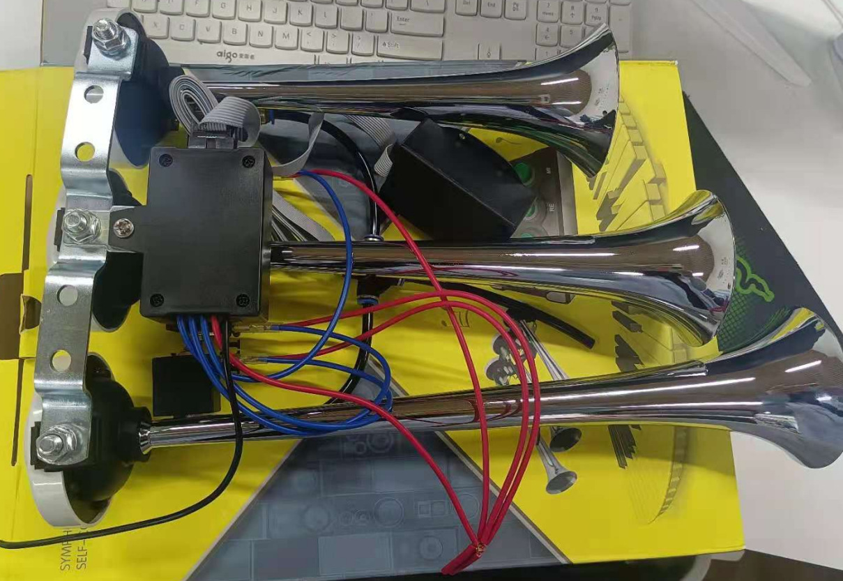 八音气喇叭适用各种卡车银色12v 24v汽车电子超响高中低音改装