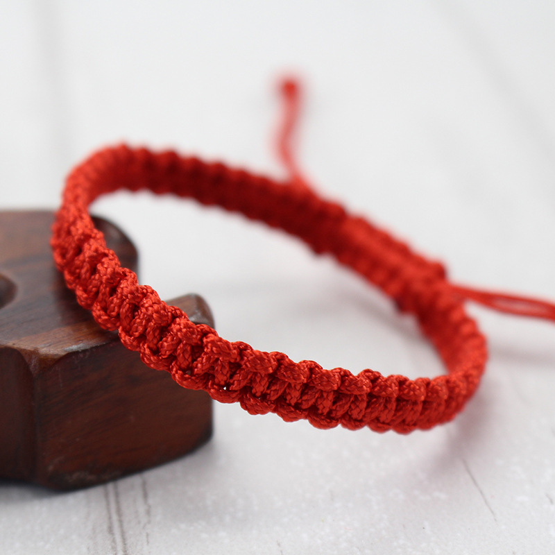 红绳手工编织手链本命年红绳b线编织平结手链手绳小礼品