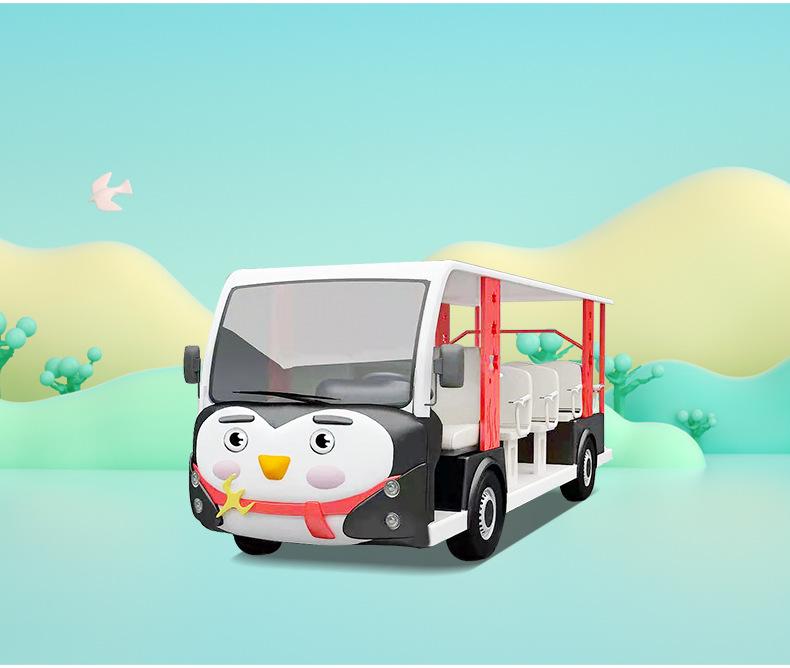 23座观光游览电动车燃油观光车电动看房车厂家社区保安巡逻车宇通