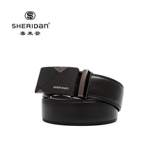 喜来登Sheridan男士牛皮腰带自动扣中年青年商务腰带NL190453S