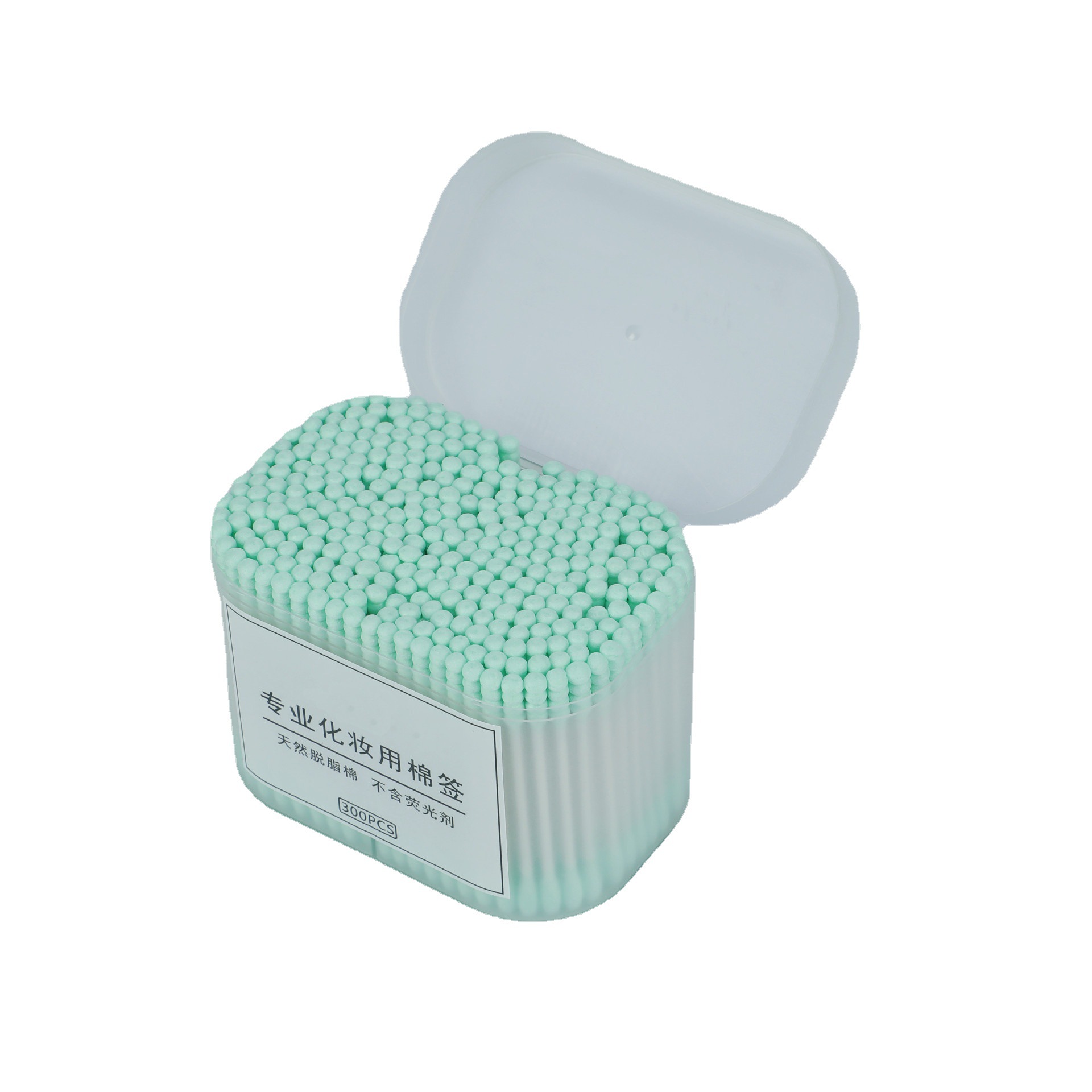 棉签300支盒装大容量棉签双头纸轴圆头螺旋头棉签纸棒-阿里巴巴