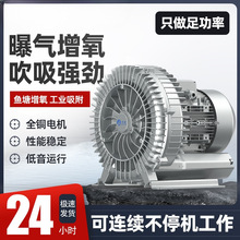 高压漩涡风机增氧旋涡式气泵罗茨涡轮220v大功率强力吸工业鼓风机