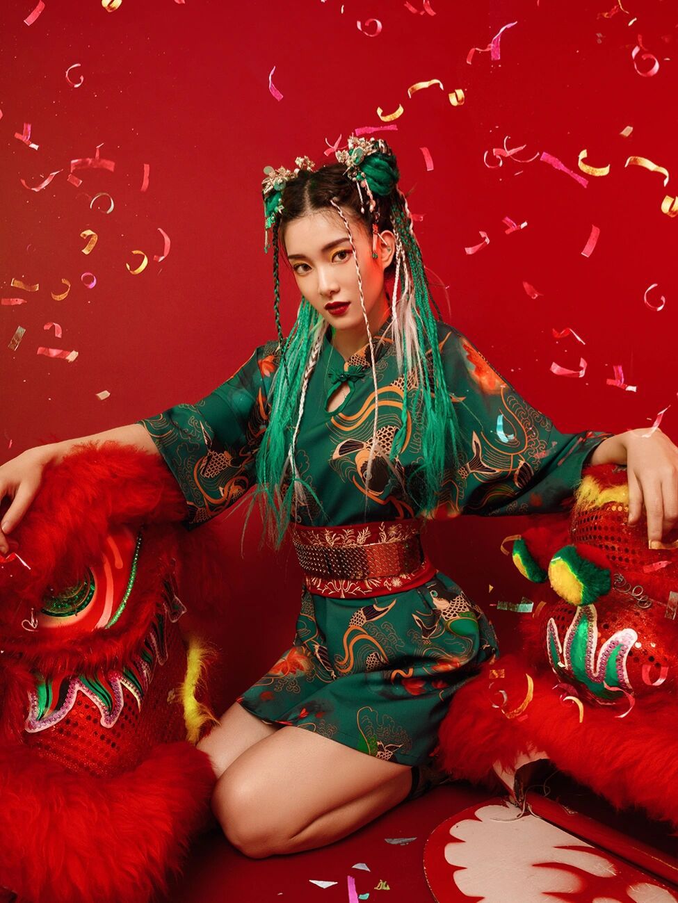 新款影楼写真个性艺术照复古国潮中国风旗袍主题摄影舞台演出服装