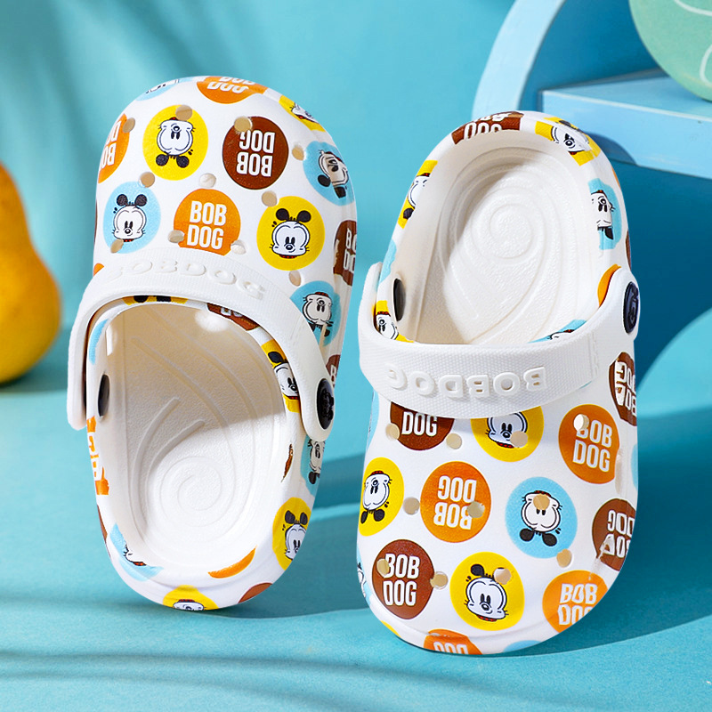 Bobdog Children's Hole Shoes Cartoon Printed 1-5 Years Old Boys Girls Toddlers Eva Sandals Sandals