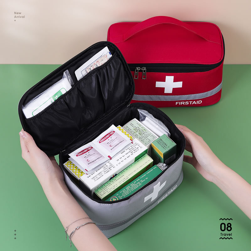 Medicine Storage Bag Family Travel First Aid Bag Epidemic Prevention Bag Children's Health Bag School Outdoor Emergency Carry-on Bag