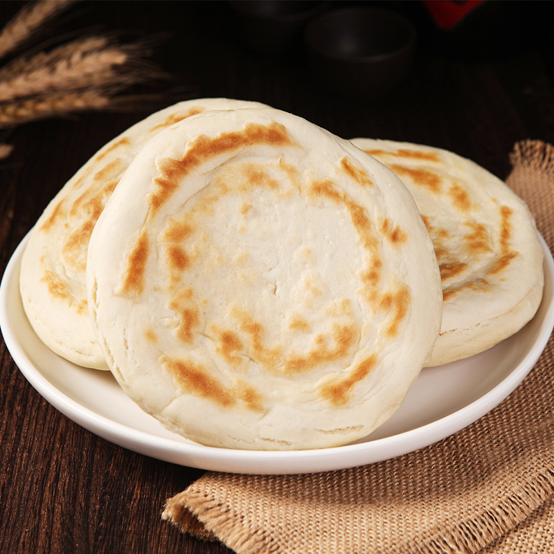 白吉馍饼陕西肉夹馍饼胚商用白皮烧饼手工白吉馍早餐速食陕西特产