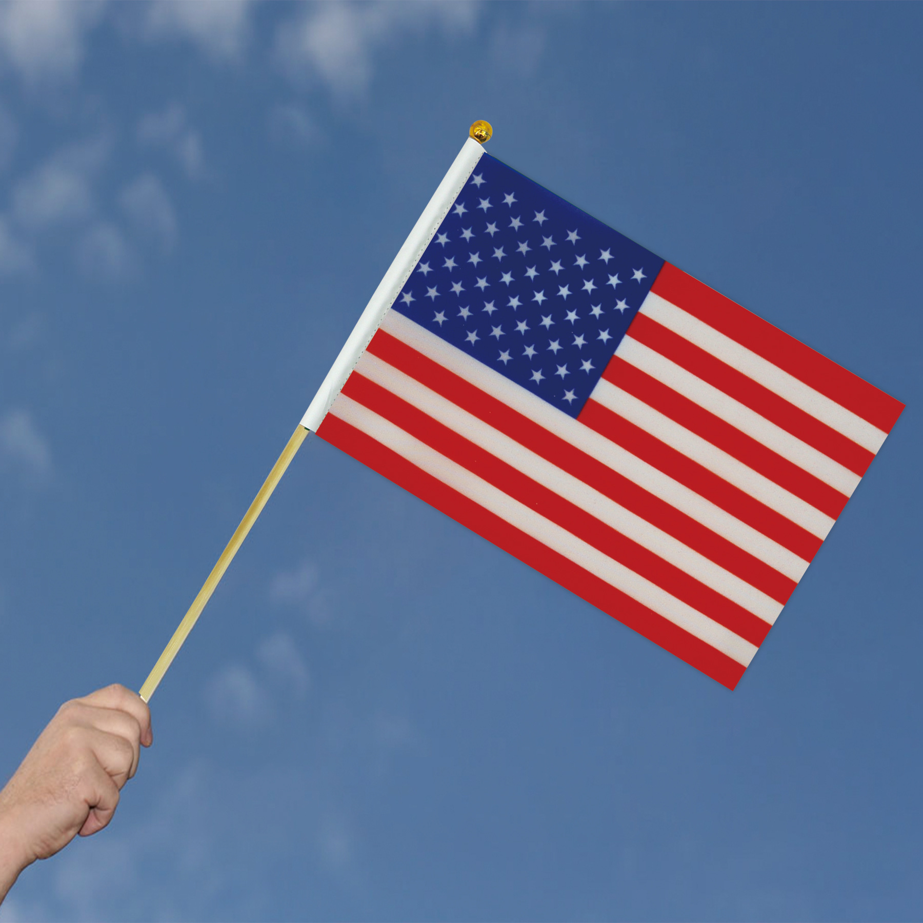 批发世界各国手摇旗 选举应援节日游行手持旗帜 美国小旗子-阿里巴巴