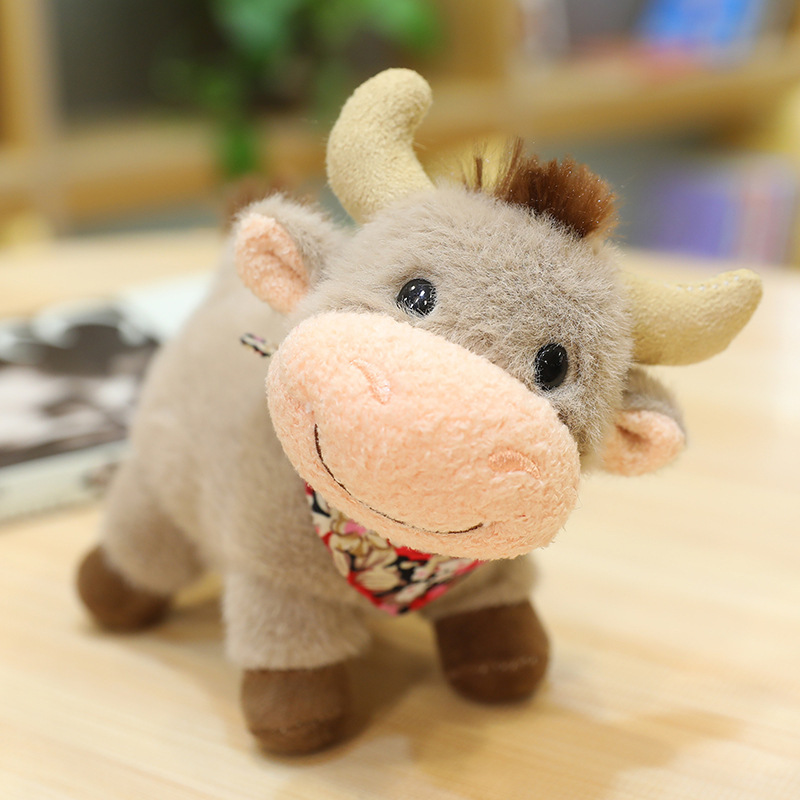 可爱小牛公仔萌牛牛毛绒玩具牛年吉祥物玩偶公司新年礼物儿童节日