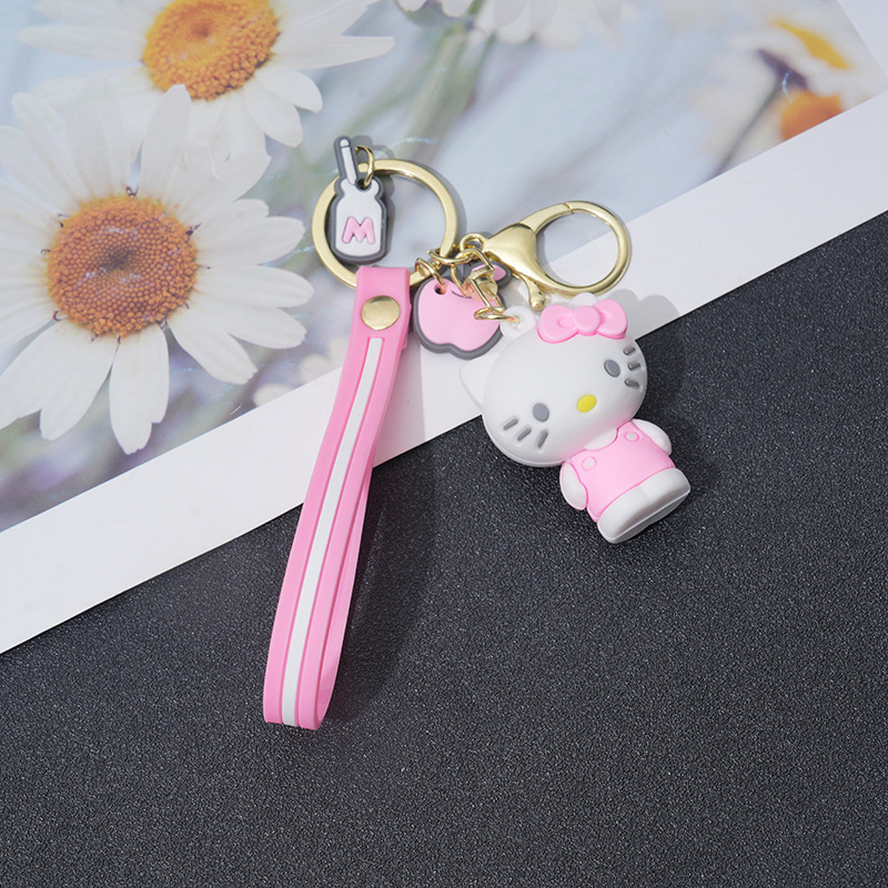 Cartoon Sanliou Keychain Cute Melody Internet Celebrity Pendant Doll Wholesale Clow M Sanliou Keychain