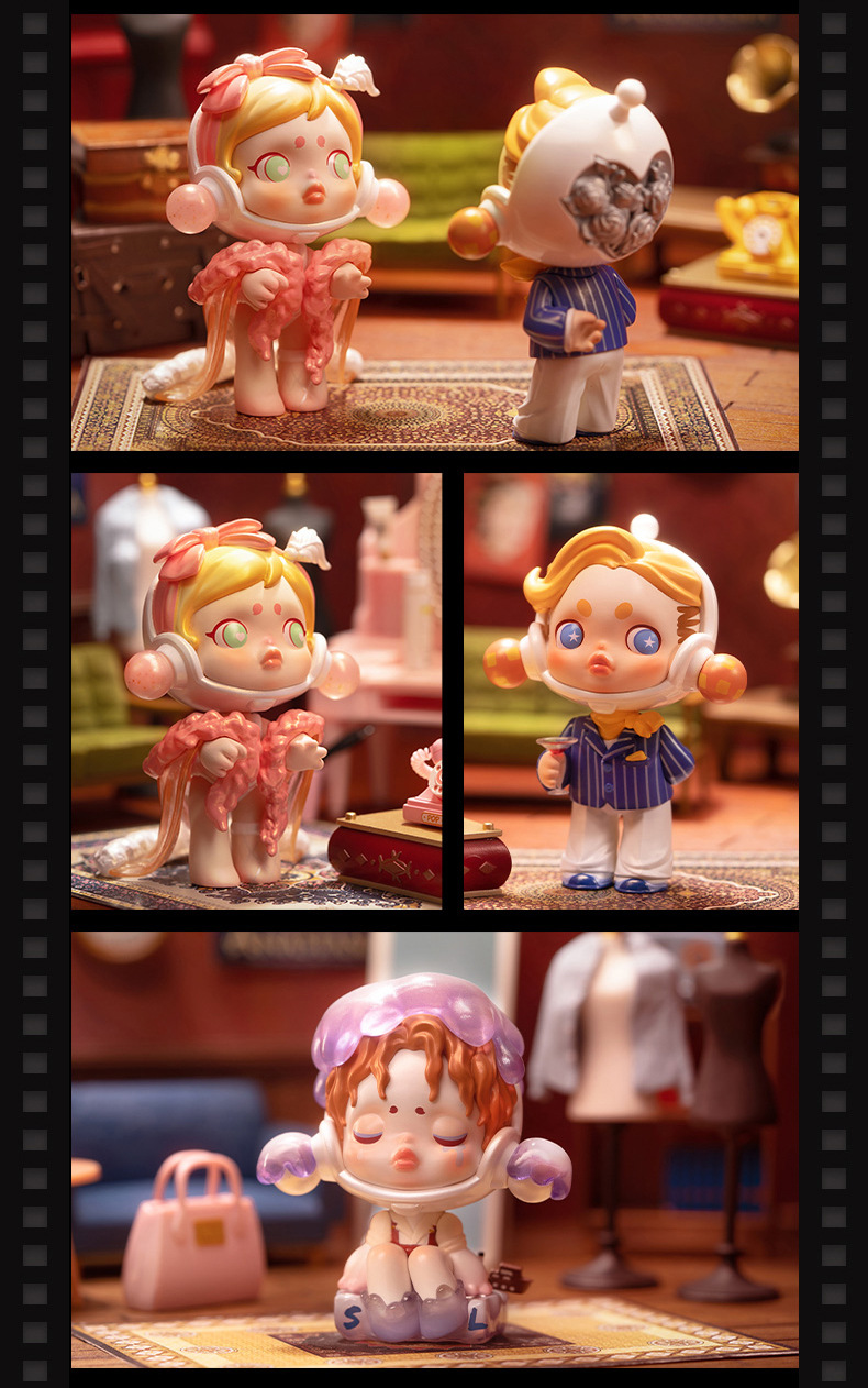 人生如戏盲盒泡泡玛特skullpanda密林古堡sp3代导演喜剧演员现货