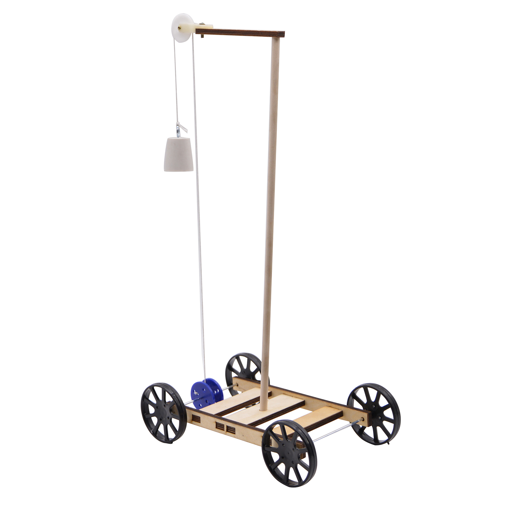 diy科技小制作重力小车 小学物理小发明玩具 手工拼装科学实验