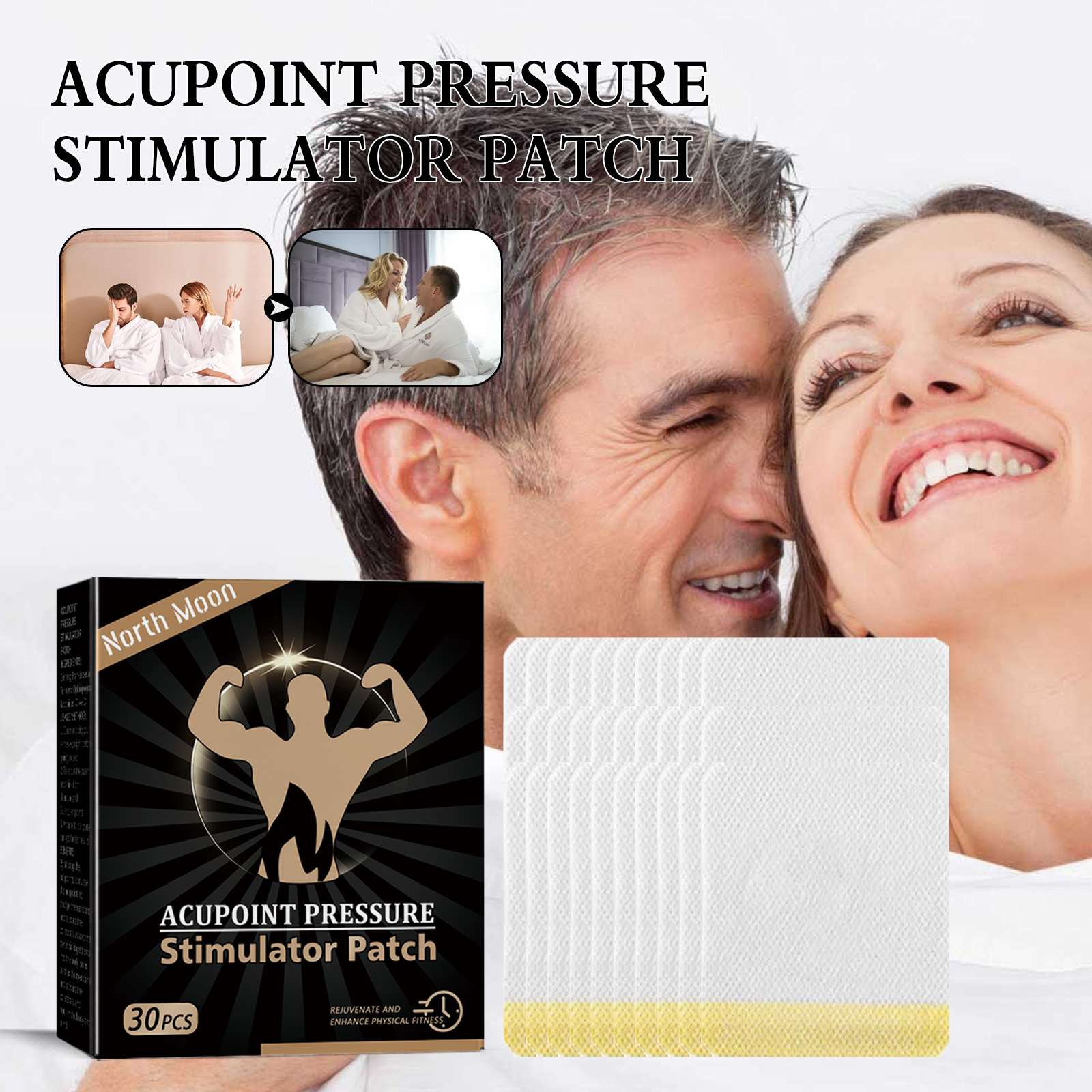 North Moon Body Nursing Adhesive Bandage Men's Body Strengthening Care Navel Stickers Warming Kidney Yang Nourishing Kidney Patch