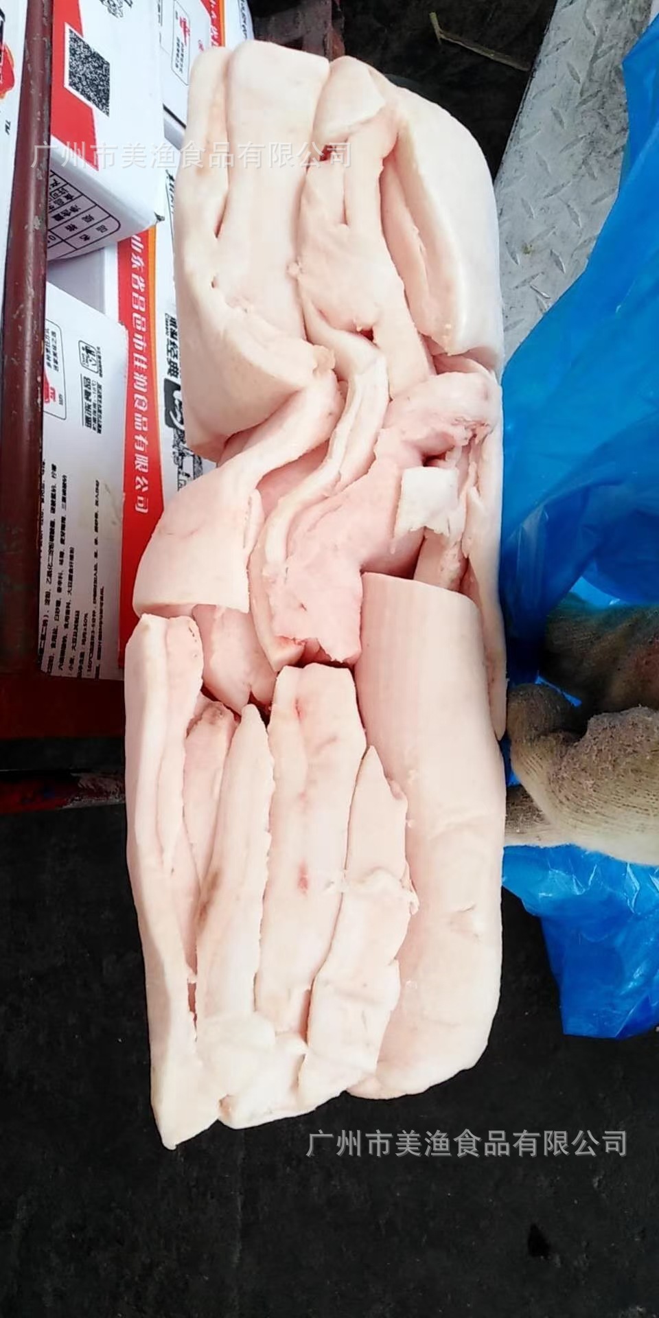 冷冻猪脊膘肥膘脊背肥膘肥肉厚猪肥膘炸脊肥肉肥油厚脊膘 25kg/件
