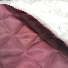 舒美绸绗缝 有线压棉 加棉布料 复合夹棉花绗棉 保暖涤纶斜纹里布