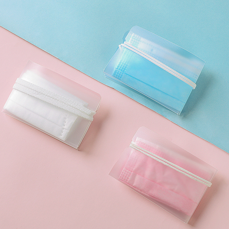 口罩夹口罩收纳盒口鼻罩收纳夹便携口罩袋收纳口的罩暂存口罩夹子