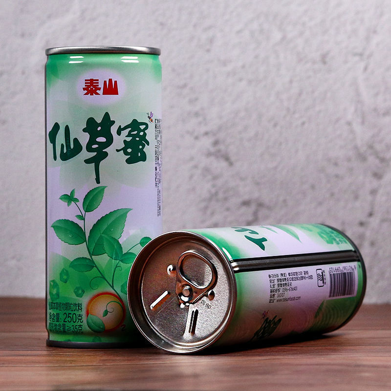 现货新货泰山仙草蜜250ml*12瓶整箱批发凉茶饮料烧仙草黑凉粉清凉