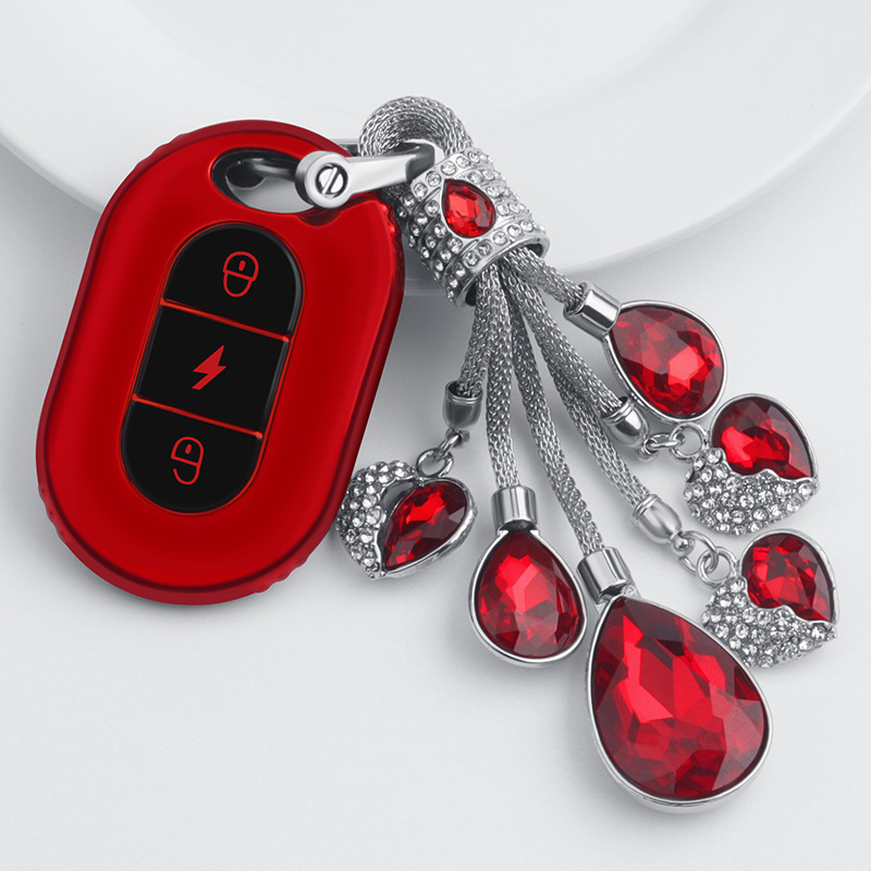 适用小鸟电动车钥匙套新日小刀台铃雅迪爱玛电瓶遥控器保护套包扣