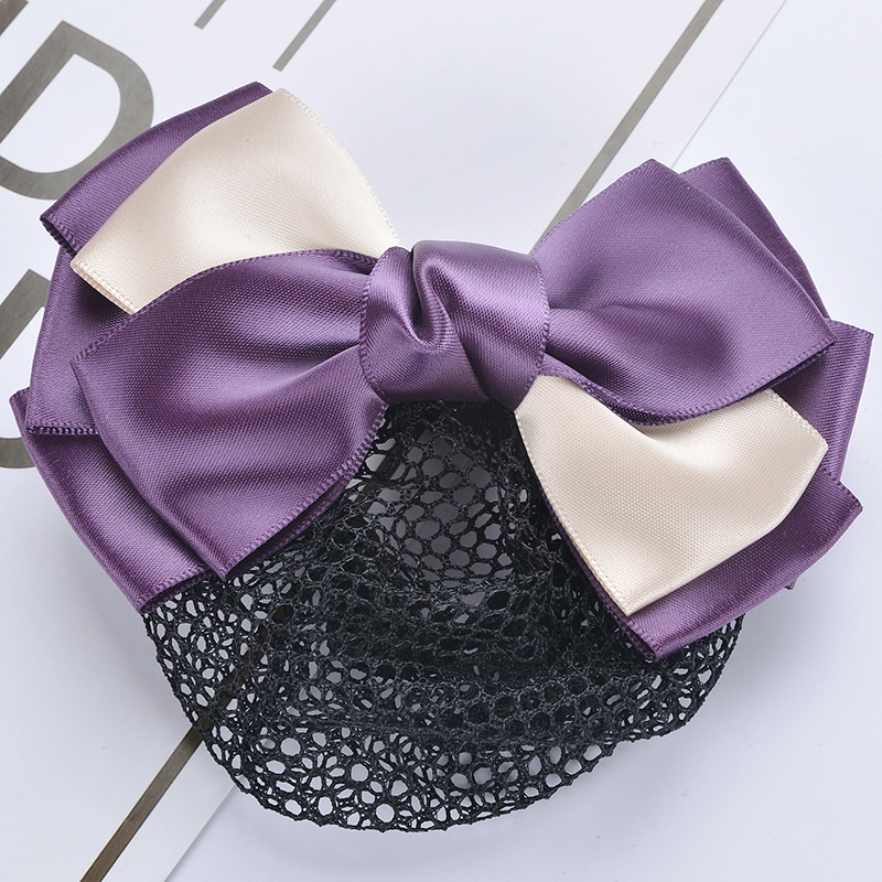 职业头花女带网兜护士空姐酒店服务员工作发夹包头发网套发套