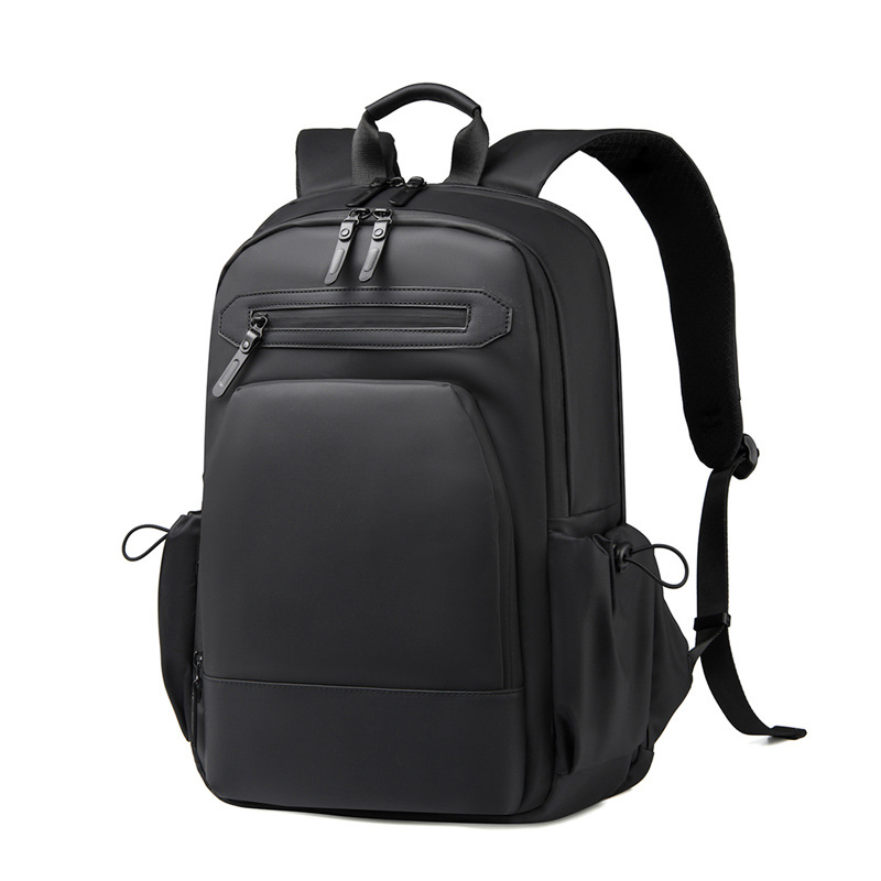 Business Backpack Multi-Layer Space 180-Degree Opening and Closing Fabric Wear-Resistant Waterproof 15-Inch Computer Backpack